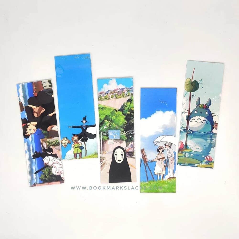 Anime Themed Bookmarks (5 piece set)