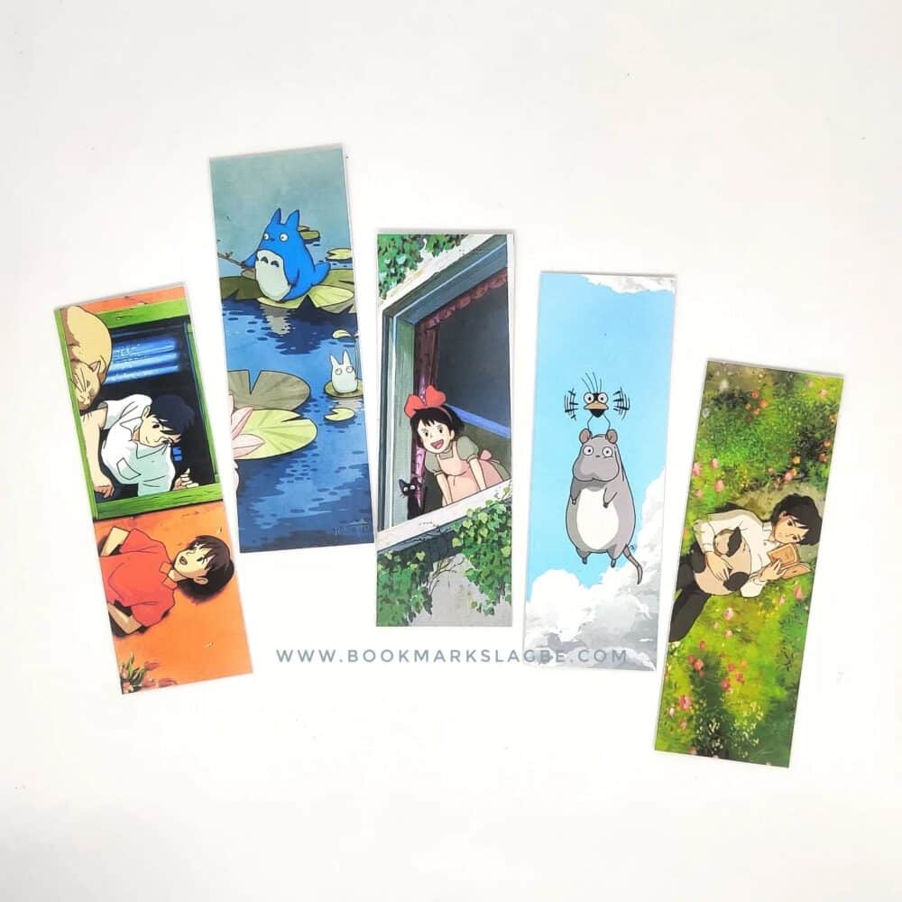 Anime Themed Bookmarks (5 piece set)