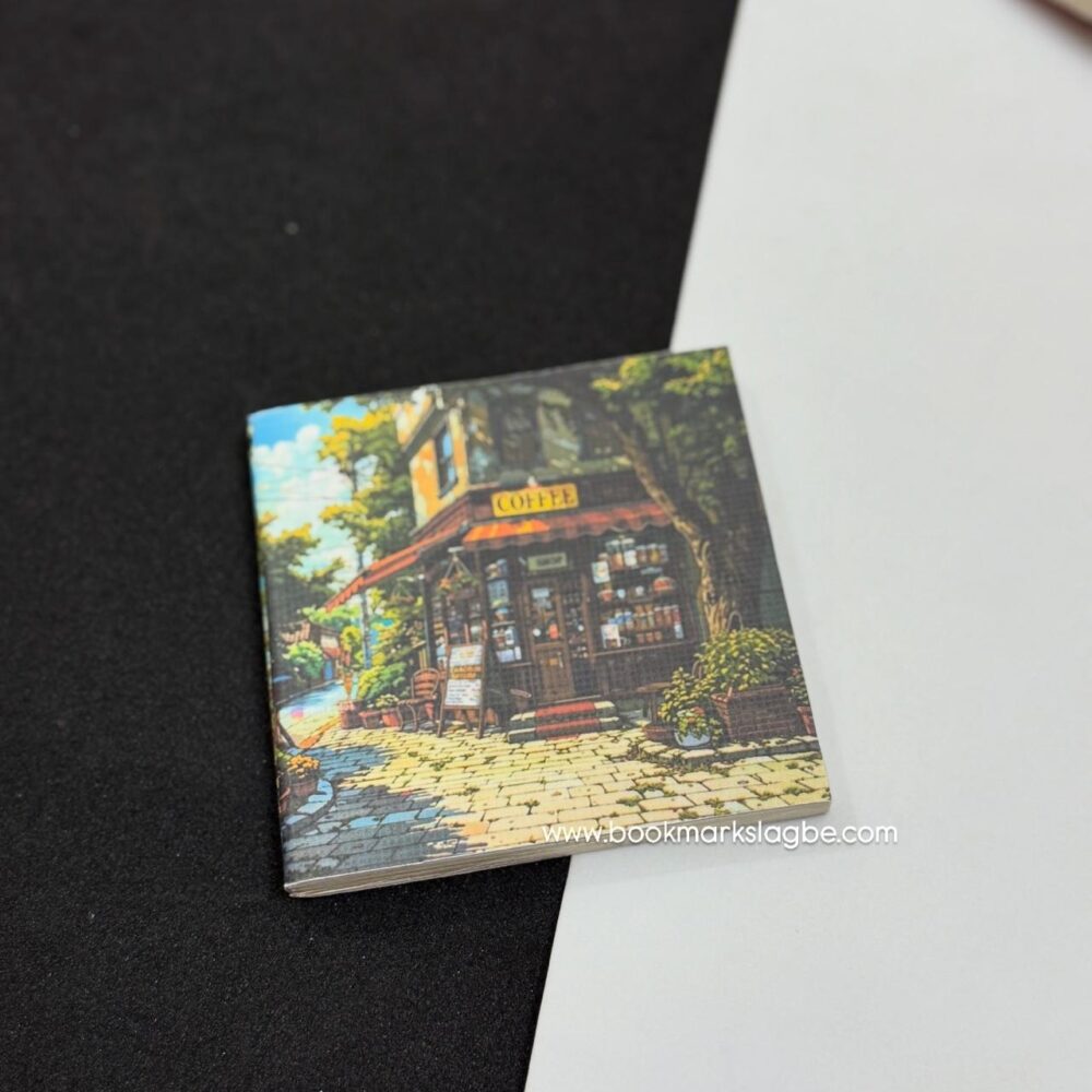 Vintage Coffee Shop Themed Canvas Pad