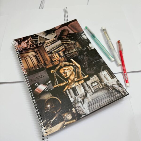 Law Themed A4 Spiral Notebook