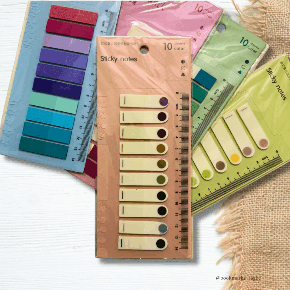 (Light maroon) Morandi Index Stickers-200 Sheet 10 Colors