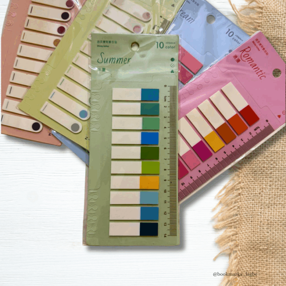 200 Sheet 10 Colors Morandi Index Stickers ( summer)