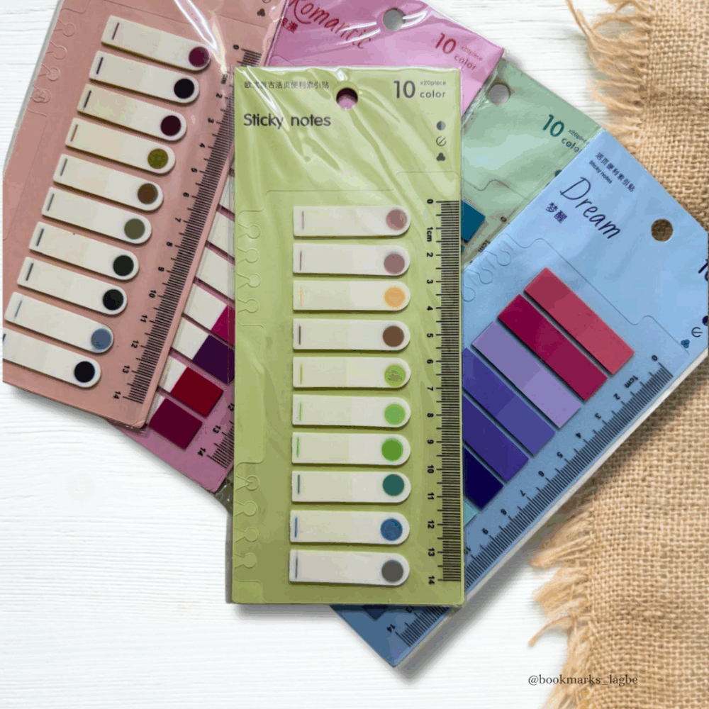 (Green) Morandi Index Stickers-200 Sheet 10 Colors